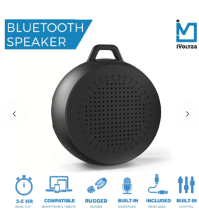 iVoltaa X1 Rugged Portable Bluetooth Mobile/Tablet Speaker (Black, Mono Channel)