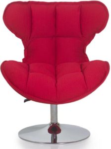 Flipkart - Buy Evok Albani Fabric Living Room Chair (Finish Color - Red) at Rs 12,295