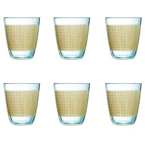 Amazon - Buy Luminarc Neo Galaxy Highball Tumbler Set, 310ml, Set of 6, Gold at Rs 380 only 