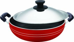 Amazon - Buy Pigeon Induction Base Non-Stick Kadai-200 IB with LidDia 200mm at Rs 509 only