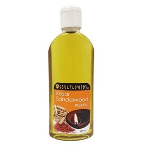 Amazon - Buy Soulflower Kesar Sandalwood Puja Oil, 200ml at Rs 125 only