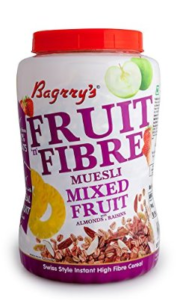 Bagrry's Fruit N Fibre Muesli, Mixed Fruit, 1000g