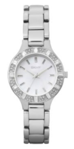 Dkny Ny8485 Silver Round Analog Watch For Women