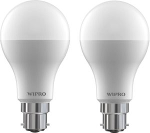 Flipkart - Buy Wipro 12 W B22 LED Bulb  (White, Pack of 2) at Rs 299 only