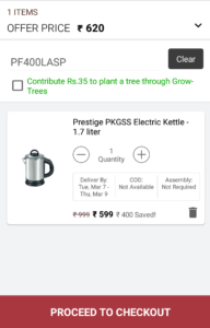 Get Rs.400 Off On Purchase Of Rs.999