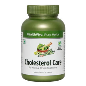 Healthkart - Buy HealthViva Pure Herbs Cholesterol Care, 60 tablets at Rs 150 only