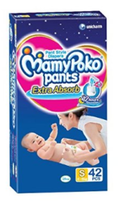 Mamy Poko Small Size Baby Diapers (42 Count)