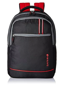 Safari 25 Ltrs Black Casual Backpack (Fusion-Black-LB)