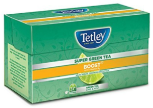 Tetley Super Green Tea, Boost, 30 Tea Bags