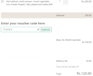 foodpanda get Rs 100 off on Rs 149 or more food + 20 cashback freecharge