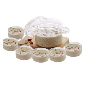 Amazon - Buy Borosil Cook and Serve Borosilicate Glass Gourmet Server 1.2Liter With Katories Set of 6 at Rs 969 only