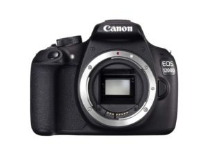 Amazon - Buy Canon EOS 1200D 18MP Digital SLR Camera (Black) with Body Only, 8GB Card and Carry Case  at Rs 18,999