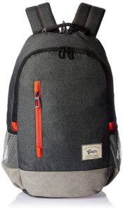 Amazon - Buy Gear Polyester 24 Ltrs Charcoal Grey-Orange Casual Backpack at Rs 638 only