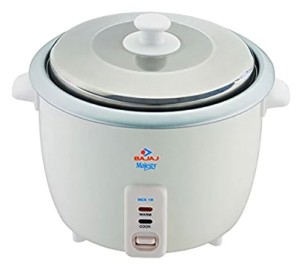Bajaj Majesty RCX-18 550-Watt Rice Cooker (White)