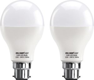 Flipkart - Buy Moserbaer 14 W B22 LED Bulb  (White, Pack of 2) at Rs 349 only