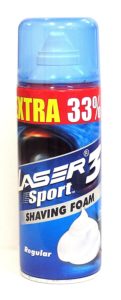 Laser Sport Regular Shaving Foam - 300 ml (100 ml Extra, Aloe Vera) Rs 79 only amazon