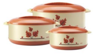 Milton Orchid Jr. 3 Pcs Casserole set