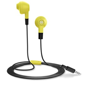 Motorola Lumineer Earbuds In-Ear Headphone (Lime Yellow)