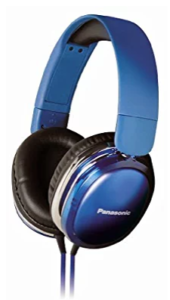 Panasonic RP-HX350ME Blue Over-Ear Headphones w/Mic for iPod/MP3player/Mobiles