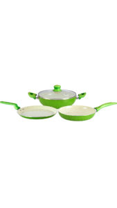 Paytm - Buy Wonderchef Emerald Induction Base Cookware Combos - 4 Pcs at Rs 1649