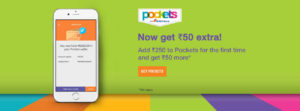Pockets by ICICI - Get Rs 50 cashback on adding Rs 250 or more
