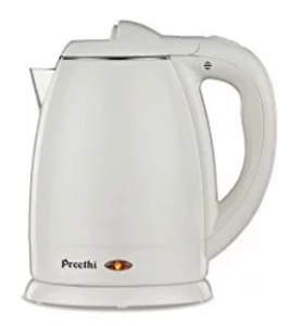 Preethi Snow White EK709 1.2-Litre Electric Kettle (Light White )