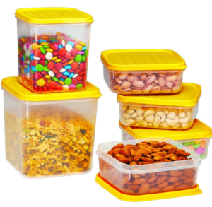 Ruchi Storewel Container Set, 6-Pieces, Yellow