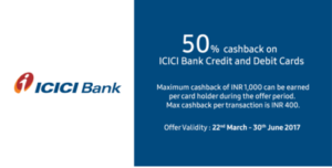 Samsung Pay App icici bank offer