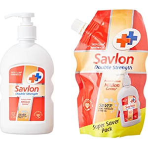 Savlon Double Strength Handwash - 220ml with Free Savlon Double Strength Handwash - 185ml