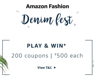 Amazon denim fest on 27th March to 28th March