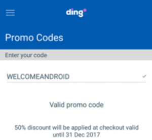 ding app get 35 off on mobile recharges