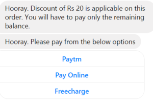 hdfc on chat app get 10 discount on mobile recharges or bill payments