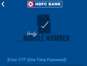 hdfc perks app verify your mobile number