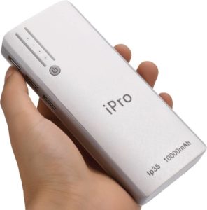 iPro IP35 For Smartphones & Tablets IPRO 10000 mAh Power Bank (White,Grey, Lithium-ion) Rs 499 only flipkart
