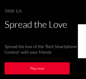 oneplus contest win vouchers, phone task no 1 get 200 points