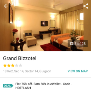 select hotel for booking at 75 off yatra app