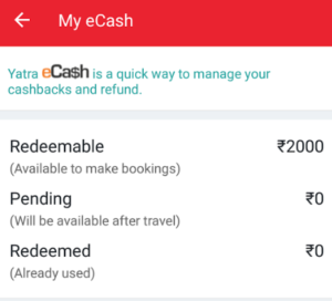 yatra app register via referral link to get Rs 2000