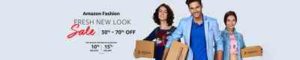 Amazon Fresh New Look Sale - Upto 70% off on Fashion Accesories + Additional 15% Cashback using 