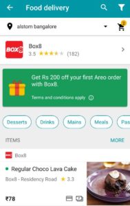 Areo App by Google - Get Rs 200 off on Order of Rs 300 or more