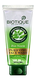 Biotique Bio Neem Purifying Face Wash for Oily Acne Prone Skin, 150ml