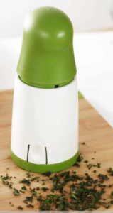 Chrome Herb Grinder Plastic Slicer (Green)