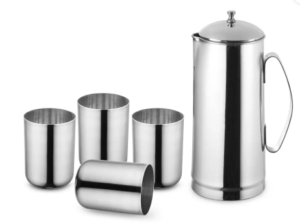 Classic Essentials 151845 Jug Glass Set  (steel) at Rs.299