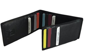 Fashion Freak Genuine Leather Tri Fold Black ATM Card Credit Card Holder For Men for Rs.299