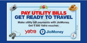 Get Yatra coupon worth Rs. 500/- on successful Utility Bill Payment