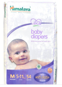 Himalaya Baby Diaper Medium Pack of 54 for Rs.424
