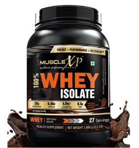 MuscleXP 100% Whey Isolate Protein - 1Kg (2.2 lbs), Double Rich Chocolate - The New Whey Standards at Rs.2,499