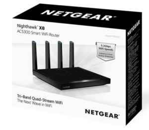 Netgear Nighthawk X8 R8500-100PES Tri-Band Quad-Stream Wi-Fi Router
