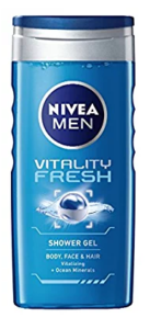 Nivea for Men Vitality Fresh Shower Gel, 250ml