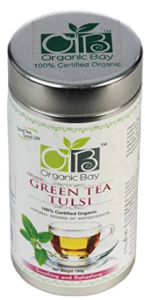 Organic Bay Green Tea Tulsi, 100 grams