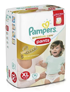 Pampers Premium Care Extra Large Size Diaper Pants (16 Count)